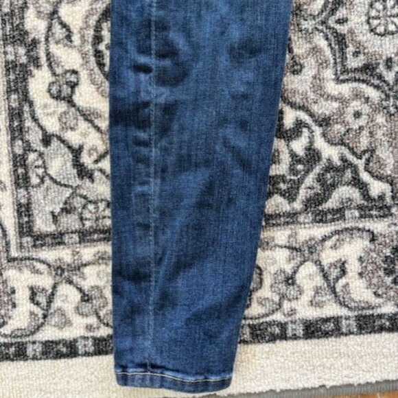 7 For All Mankind Skinny Jeans 32 Distressed Med Rise Wash Stretch Streetwear - Picture 7 of 10